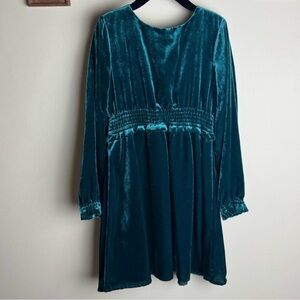 JCrew Forest Green Velvet Dress